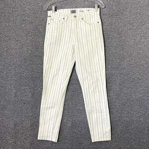 Citizens Of Humanity Women’s Size 26 Stripped Rocket Crop High Rise Skinny Jeans